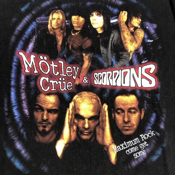Vintage Mötley Crue & Scorpions tour tee shirt - Picture 3 of 6